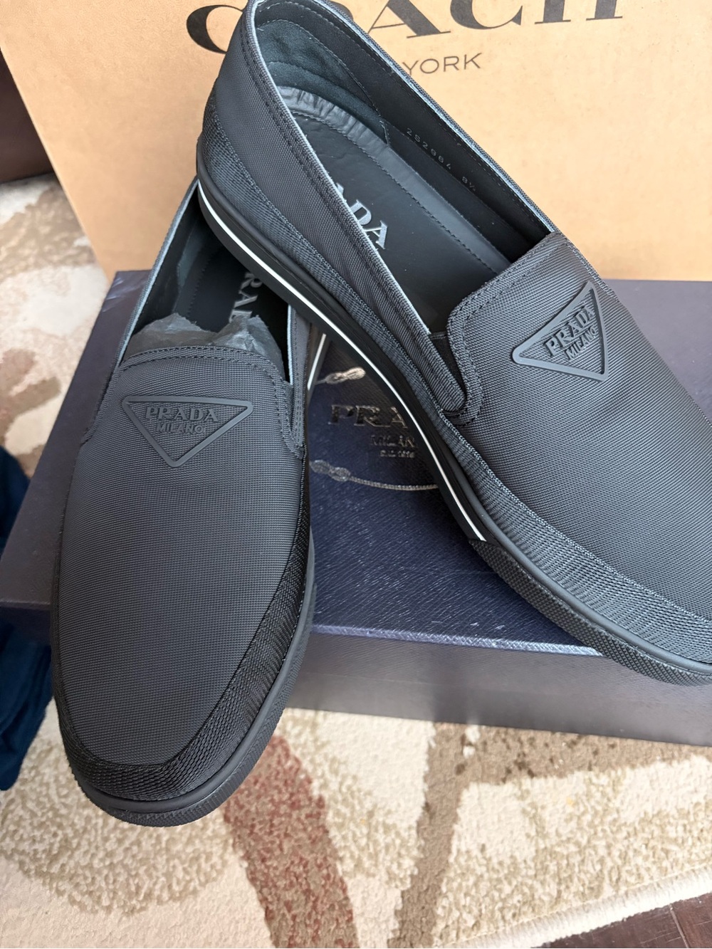 Prada Nylon Tech Sneaker Black/ Nero 2s2964 Size 8.5UK/ US 9.5 NIB (MSRP $1100)